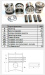 картинка Komatsu 4d94 поршневая группа       std  h=104мм  с углублением от магазина IZC