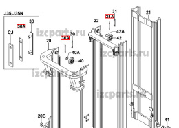 картинка Пластина шайба отбойника мачты Toyota #2 от магазина IZC