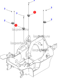 картинка Подушка кабины Komatsu  #7 от магазина IZC