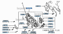 картинка Масляный насос двигателя Mitsubishi 4g15 от магазина IZC