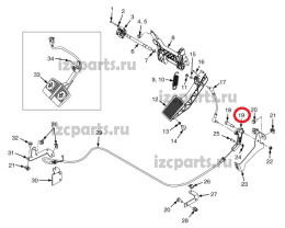 картинка Элемент рычага педали газа Yale от магазина IZC