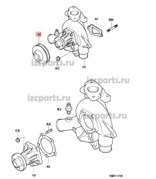 картинка Шкив водяной помпы  5k #01 от магазина IZC