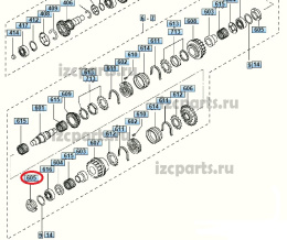 картинка Гайка шестеренок мкпп от магазина IZC