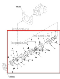 картинка Кардан масляного насоса Yale #03 от магазина IZC