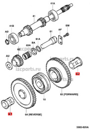 картинка Втулка шестерни мкпп Toyota от магазина IZC
