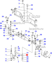 картинка Тяга рулевая Komatsu 14 сер от магазина IZC