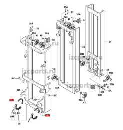 картинка Вкладыш мачты Toyota #05 от магазина IZC