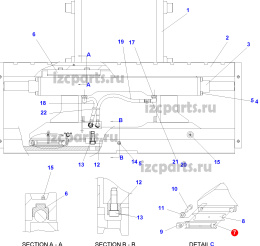 картинка Направляющая каретки бокового смещения Doosan #05 от магазина IZC