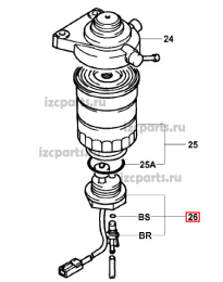картинка Датчик топливного фильтра  Toyota  1zs от магазина IZC