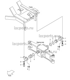 картинка Втулка суппорта Tcm #04 от магазина IZC