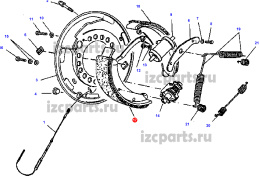 картинка Колодка тормозная  5t (9) Doosan от магазина IZC