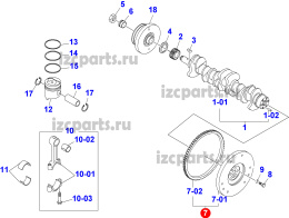 картинка Маховик акпп  Doosan db58s от магазина IZC