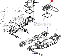картинка Cummins b3.3   свеча накаливания от магазина IZC