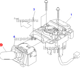 картинка Переключатель света,сигнала поворота - 12сер от магазина IZC
