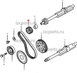картинка Шестерня ременя балансира g420 от магазина IZC