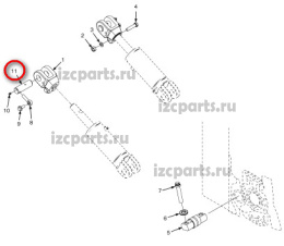картинка Палец  цилиндра наклона  Yale #04 в мачту от магазина IZC