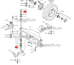 картинка Стопорное кольцо шкворня d35 от магазина IZC