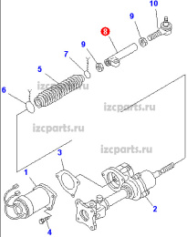 картинка Тяга рулевая продольная Komatsu 11 сер от магазина IZC