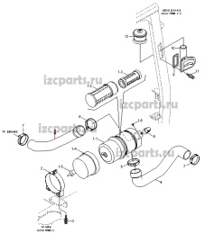 картинка Соединение (патрубок) воздухозаборника Hyundai #01 от магазина IZC
