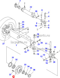 картинка Ступица  Komatsu-50-07 от магазина IZC