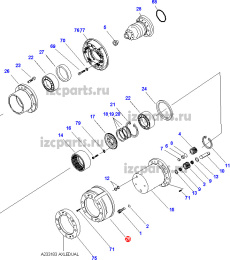 картинка Барабан тормозной Doosan #03 3,5t от магазина IZC