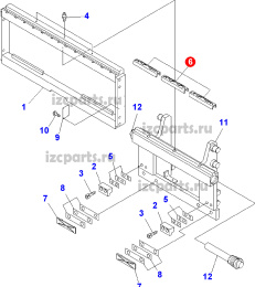 картинка Направляющая каретки бокового смещения Komatsu #01 от магазина IZC