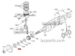 картинка Сальник 42x65x8.5 коленвала v2203 от магазина IZC