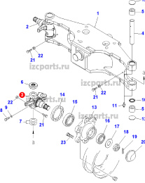 картинка Цапфа Komatsu-15 (2t) lh от магазина IZC