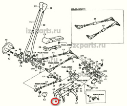картинка Вилка включения передачи кпп Toyota  #3 от магазина IZC