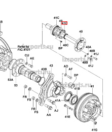 картинка Гайка ступицы ведущего моста Toyota от магазина IZC