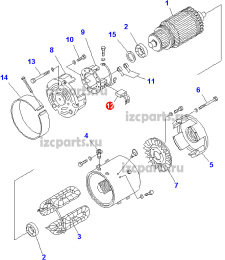картинка Щетки электромотора  Komatsu от магазина IZC