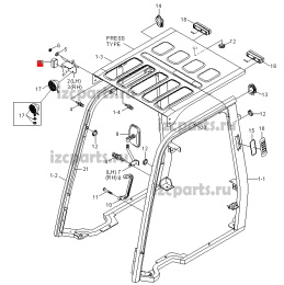 картинка Фонарь габаритов Hyundai #01 от магазина IZC