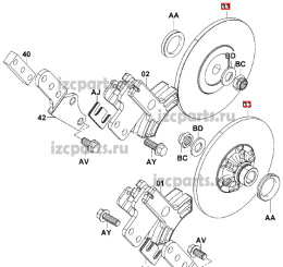 картинка Тормозной диск Toyota #01 от магазина IZC