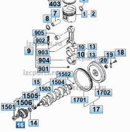 картинка Шкив коленвала mitsubishi s4q2 #2 от магазина IZC