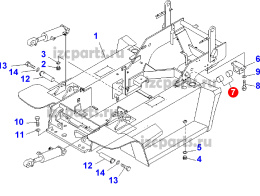 картинка Втулка суппорта Komatsu #06 d=70 от магазина IZC