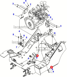 картинка Шайба подушки двигателя Komatsu от магазина IZC