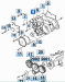 картинка Крышка распределительного механизма Mitsubishi s4q2/25l4c #01 от магазина IZC
