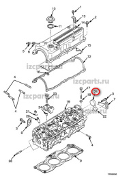 картинка Крышка заглушка головки блока цилиндров №3 mazda fe от магазина IZC