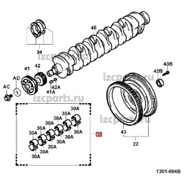 картинка Toyota 11/12/13/14/15z  050 вкладыши шатунные от магазина IZC